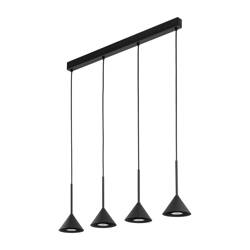 Lampa Wisząca Cono Black Mini 4xGU10 Czarna