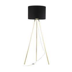 Lampa podłogowa UMBERTO Black/Gold 1xE27