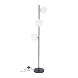 Lampa podłogowa czarny + złoty Kama 53-01238