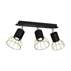 Lampa sufitowa DANTE Black/Gold 3xGU10