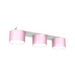 Lampa sufitowa DIXIE Pink/White  3xGX53 różowa