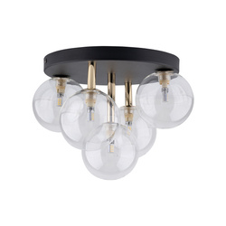 Lampa sufitowa NILOS Black/Gold 5xG9