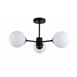 Lampa sufitowa Roma 3xE14 czarna