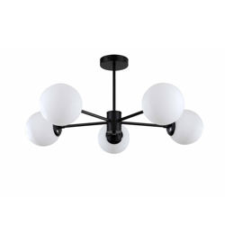 Lampa sufitowa Roma 5xE14 czarna