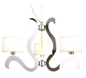 Lampa wisząca ALMERIA BLACK/GOLD glamour 1xE27