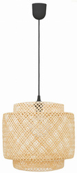 Lampa wisząca BOHO bambusowa czarna 38cm E27