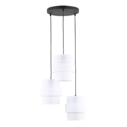 Lampa wisząca CALISTO White koło 3xE27