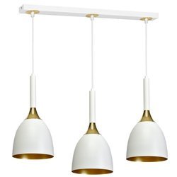 Lampa wisząca CLARK WHITE/GOLD 3xE27