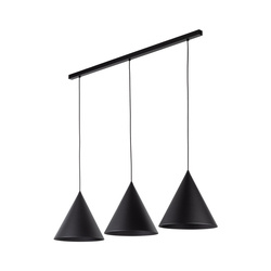 Lampa wisząca CONO Black 3xE27 L listwa