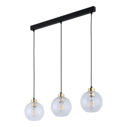 Lampa wisząca DEVON Transparent  3xE27 listwa