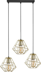 Lampa wisząca DIAMOND GOLD 3xE27