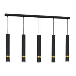 Lampa wisząca JOKER BLACK/GOLD 5xGU10