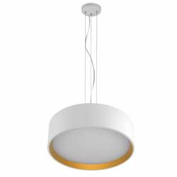 Lampa wisząca LED HUDSON biała/złota