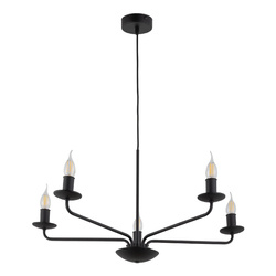 Lampa wisząca LIMAL Black 5xE14