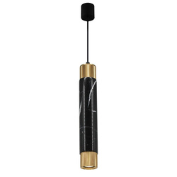 Lampa wisząca MARBLE BLACK/GOLD 1xGU10