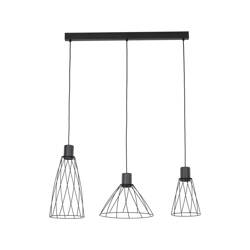 Lampa wisząca MODESTO Black 3xGU10 listwa