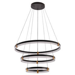 Lampa wisząca Plum 3 LED CCT czarna LP-0407/3P BK