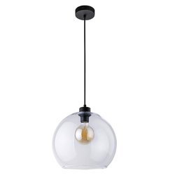 Lampa wisząca Szklana kula E27 transparentna 30cm