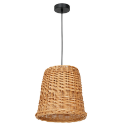 Lampa wisząca VIMINI NATURAL WOOD 1xE27 wiklinowa boho