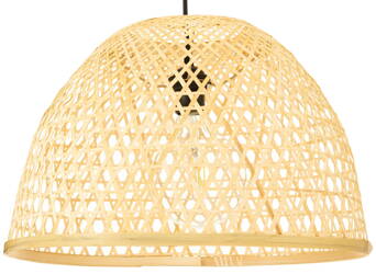 Lampa wisząca czarna BOHO bambusowa 45cm BMB06