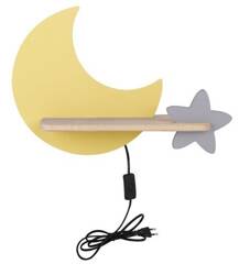 Lampka nocna dla dzieci LED 5W Gwiazdka KIDS Moon złoty+szary Candellux 21-84460