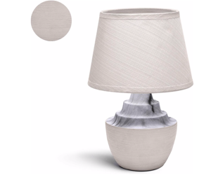 Lampka stołowa ceramiczna E14 nocna brązowa