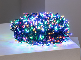 Lampki choinkowe  LED Girlanda świetlna czarna 35m długa IP44 RGB
