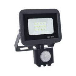 Naświetlacz LED SMD 10W czujnik PIR 6500K 120° IP65 czarny