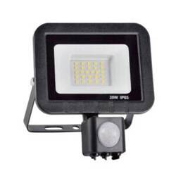 Naświetlacz LED SMD 20W czujnik PIR 6500K 120° IP65 czarny