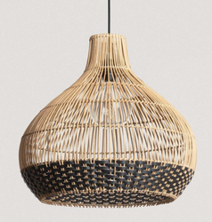 Naturalna Lampa wisząca Rattanowa Amari Ø50 cm Boho