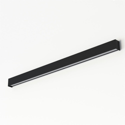 Nowodvorski Kinkiet czarny STRAIGHT WALL LED L