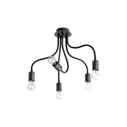 Nowodvorski Lampa sufitowa czarna FLEX 9766