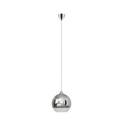 Nowodvorski Lampa wisząca chrom nikiel GLOBE M