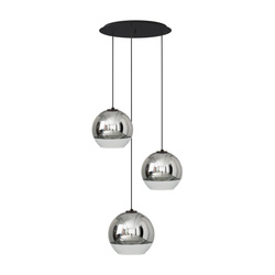 Nowodvorski Lampa wisząca kule chrom GLOBE PLUS