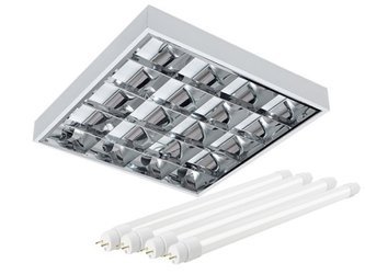 Oprawa rastrowa Lampa Led 40W natynkowa 4x10W zimna 6400K