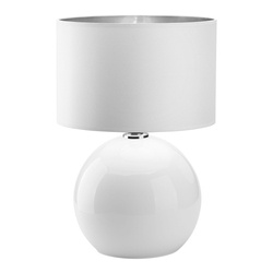 PALLA WHITE/SILVER LAMPKA NOCNA 1 PŁ