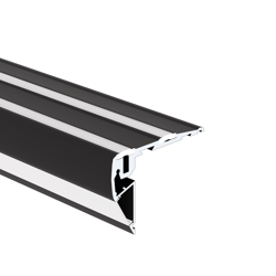 Profil STEPUS, anodowany, czarny, 3010 mm