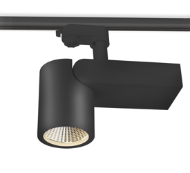 Reflektor szynowy Led  28W 45° 3000K 3 - fazowy Track Light czarny