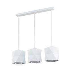 SIRO WHITE LAMPA WISZĄCA 3 PŁ LISTWA