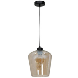 Szklana Lampa wisząca SANTIAGO AMBER 1xE27