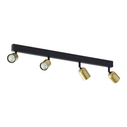 TOP BLACK/GOLD LAMPA SUFITOWA 4 PŁ