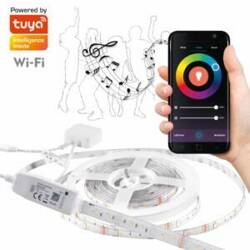 Taśma LED WiFi 5m 3000K + 6000K + RGB IP65 funkcja muyczna Tuya