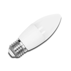 Żarówka LED E27 6W świeczka zimna C37