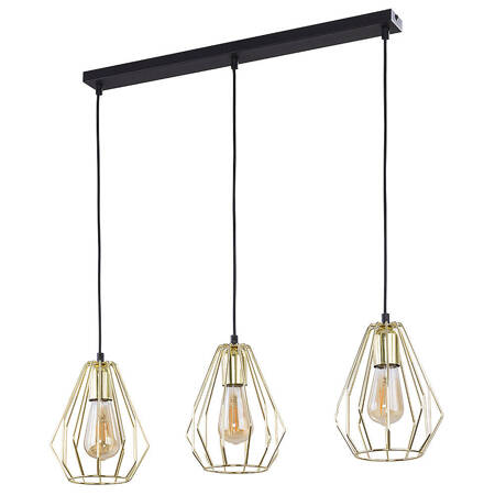 BRYLANT GOLD LAMPA WISZĄCA 3 PŁ