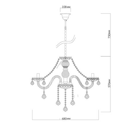 Cristallo 8 lampa wisząca LP-2940/8P