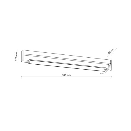 DEKSTER WHITE KINKIET LED