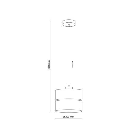 ECO LAMPA WISZĄCA 1 PŁ 200