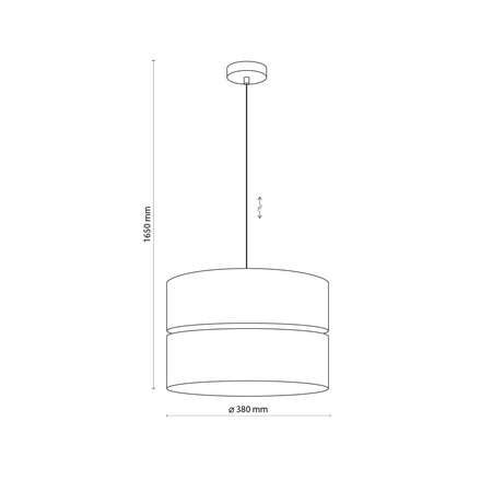 ECO LAMPA WISZĄCA 1 PŁ 380