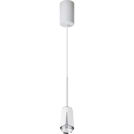 FLOWER WHITE CHROME LAMPA WISZĄCA 1xGU10