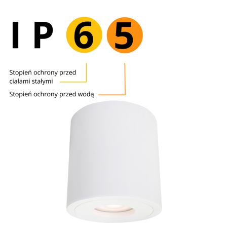 Faro XL oprawa natynkowa biała z IP65 LP-6510/1SM XL WH